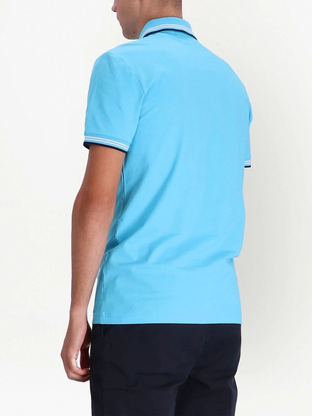 BOSS  logo-print polo shirt