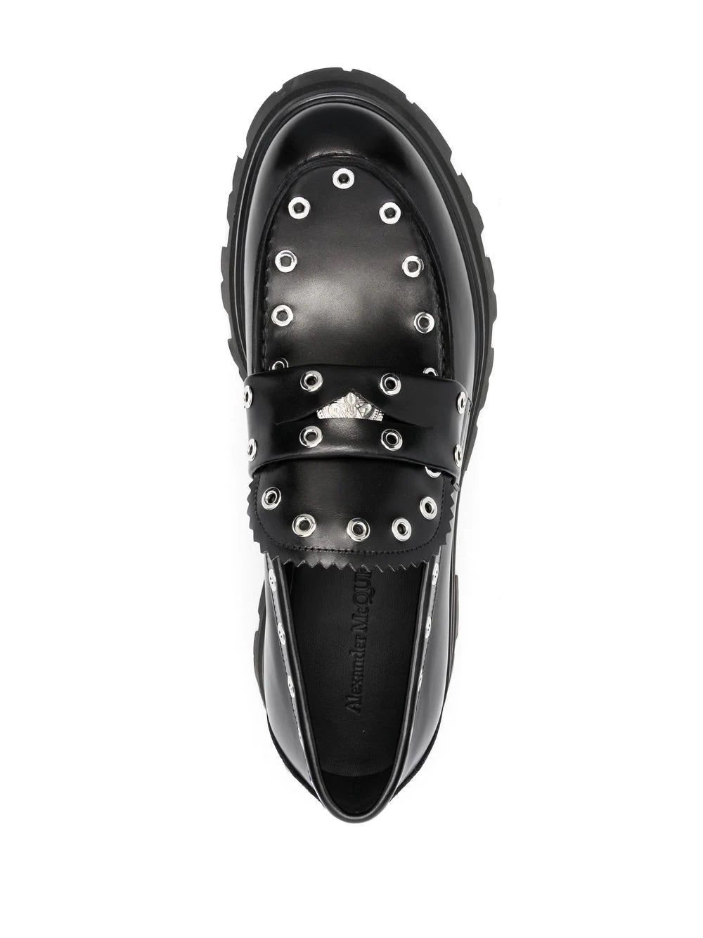 Alexander McQueen eyelet-embellished chunky loafers