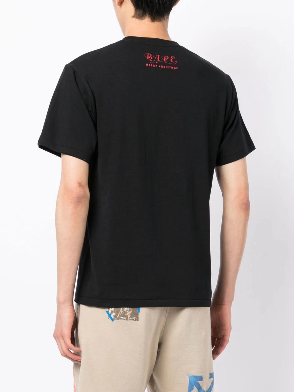 A BATHING APE® Christmas logo print T-shirt