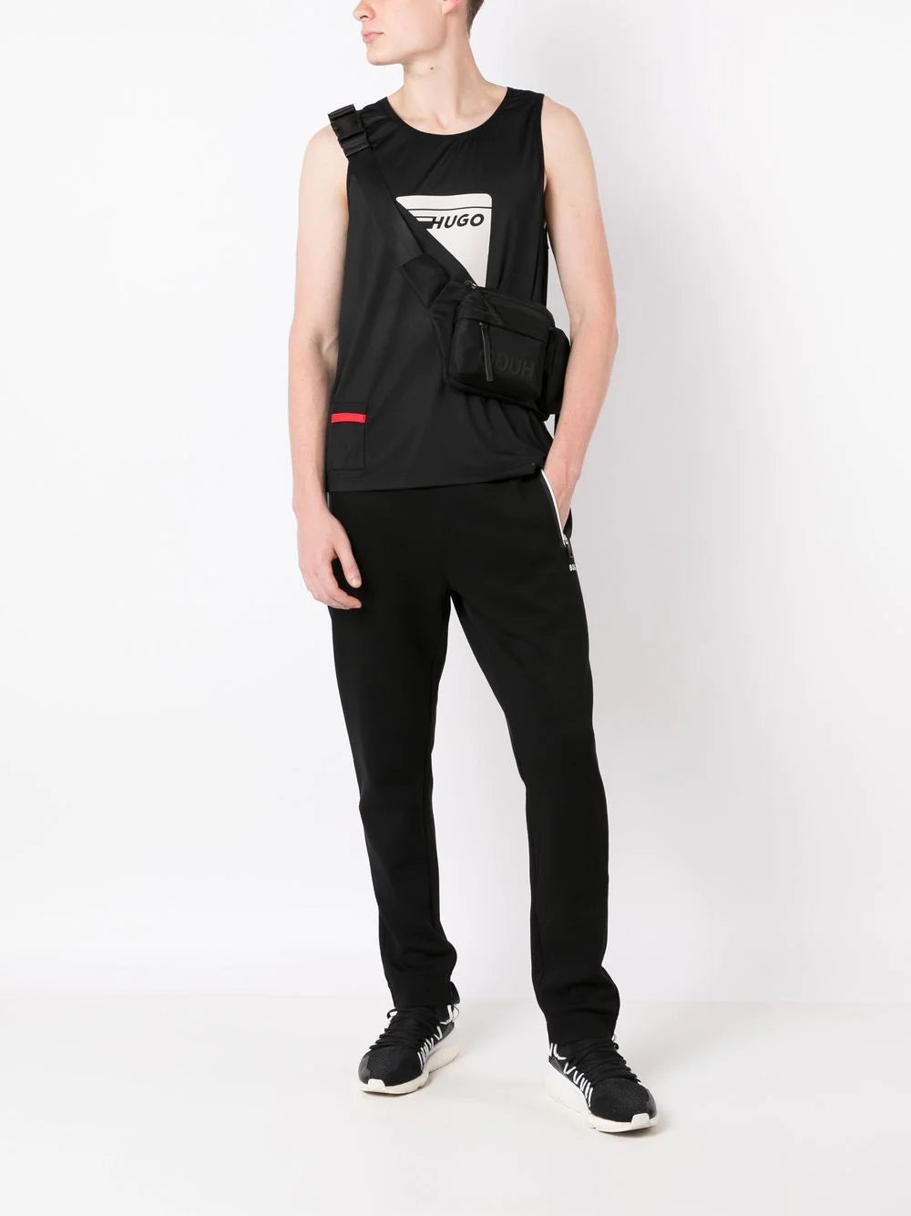 BOSS  tapered track pants