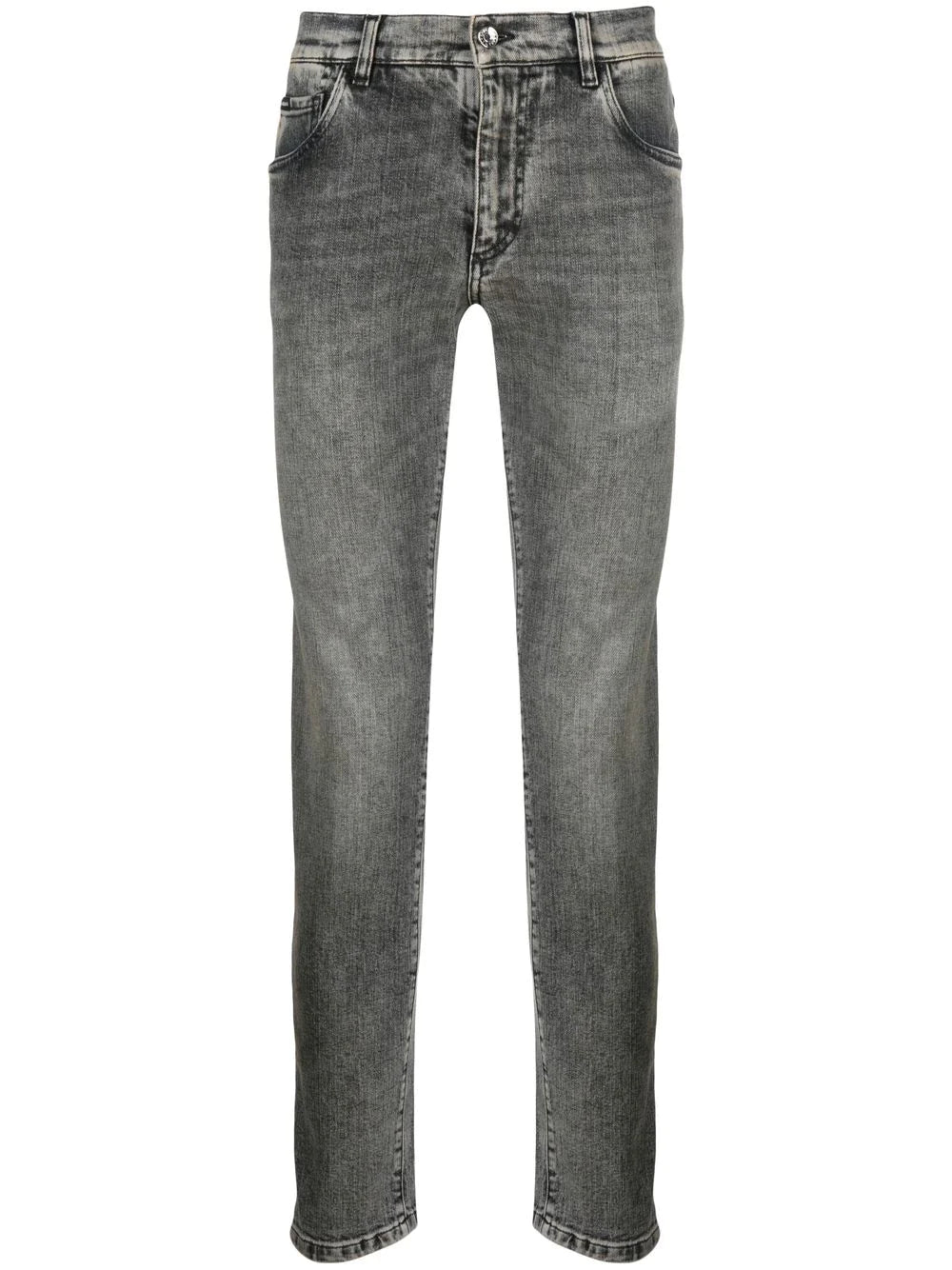 Dolce & gabbana logo-patch slim-fit jeans