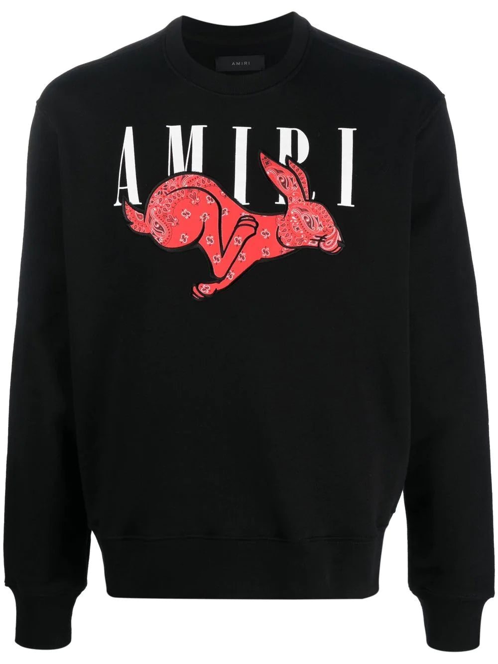 AMIRI  appliqué detail logo-print sweatshirt