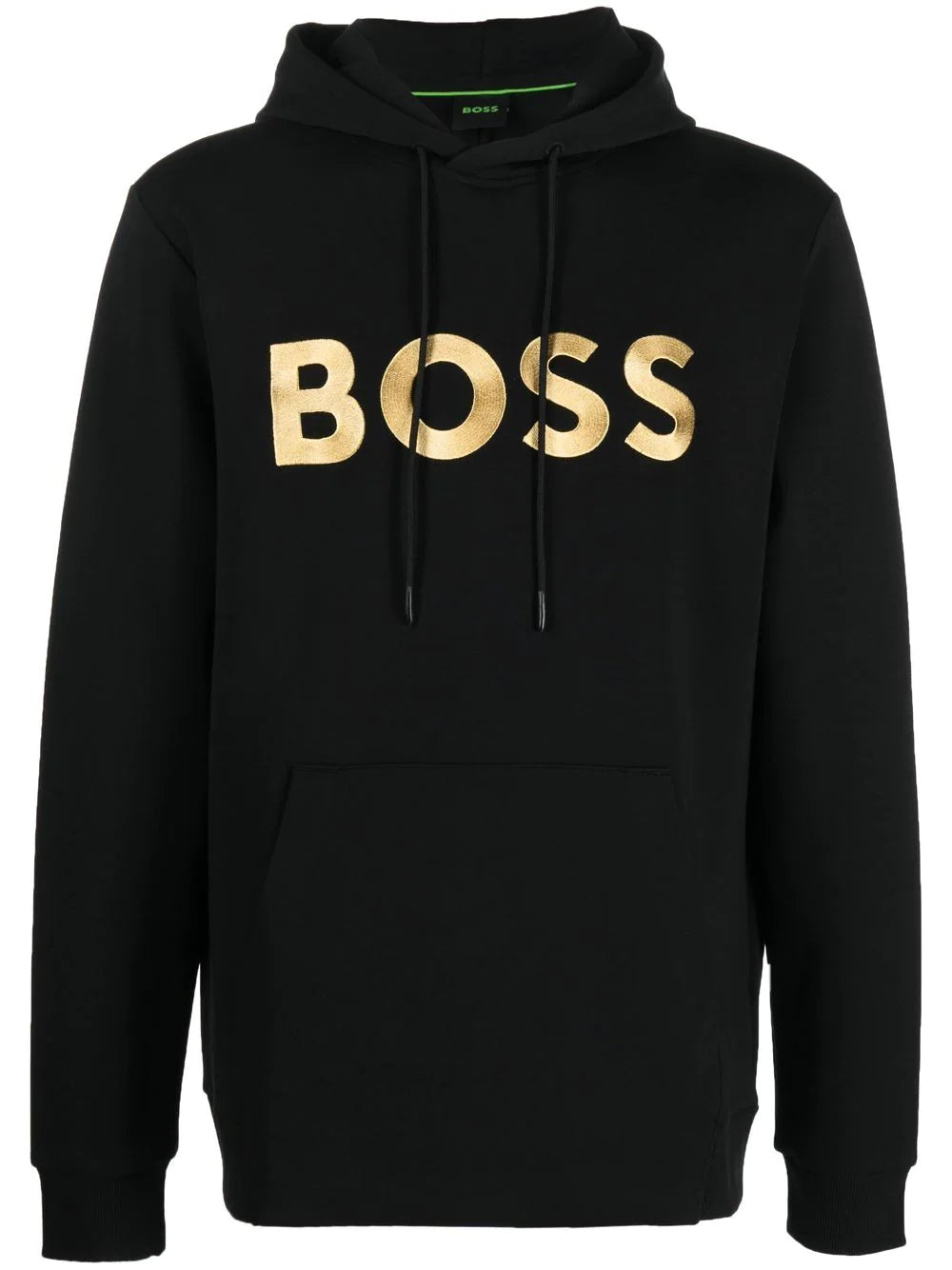 BOSS  logo-patch hooded sweatshirt