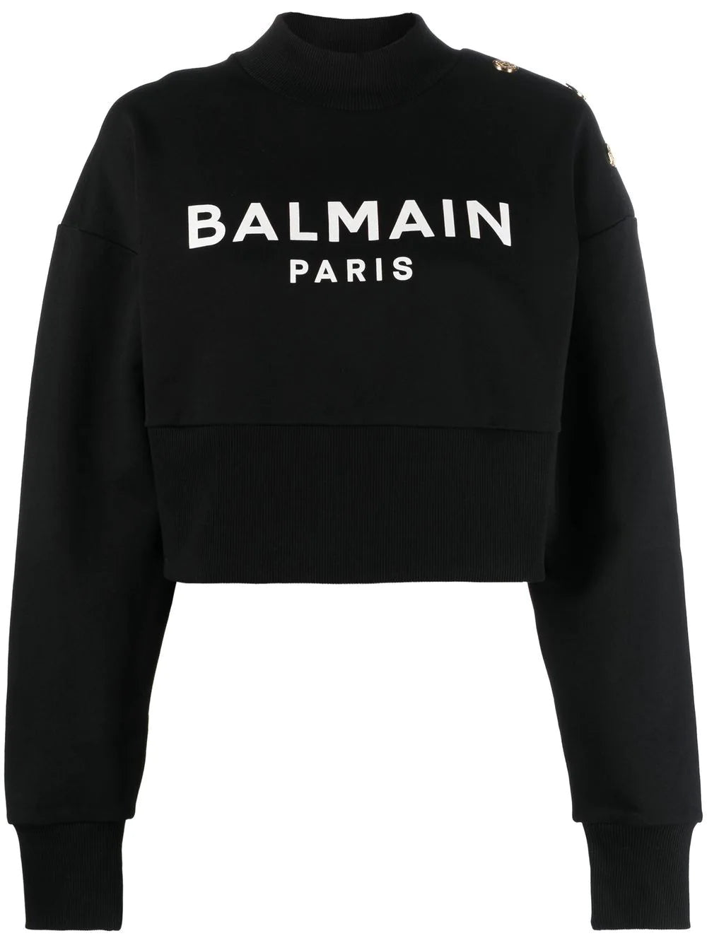 Balmain  logo-print cotton sweatshirt