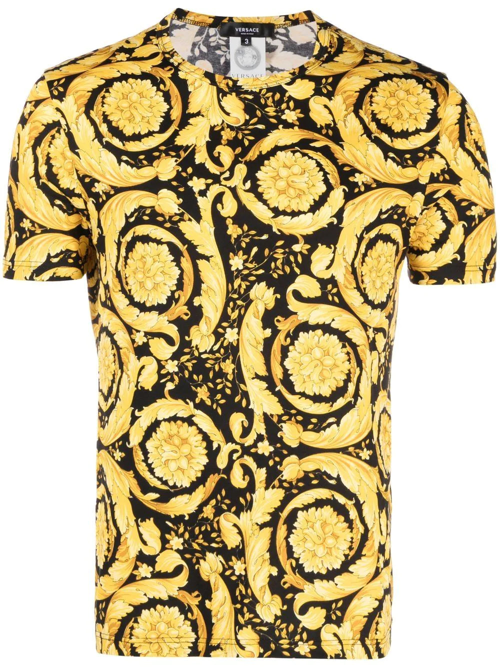 Versace  baroque-print crew neck T-shirt