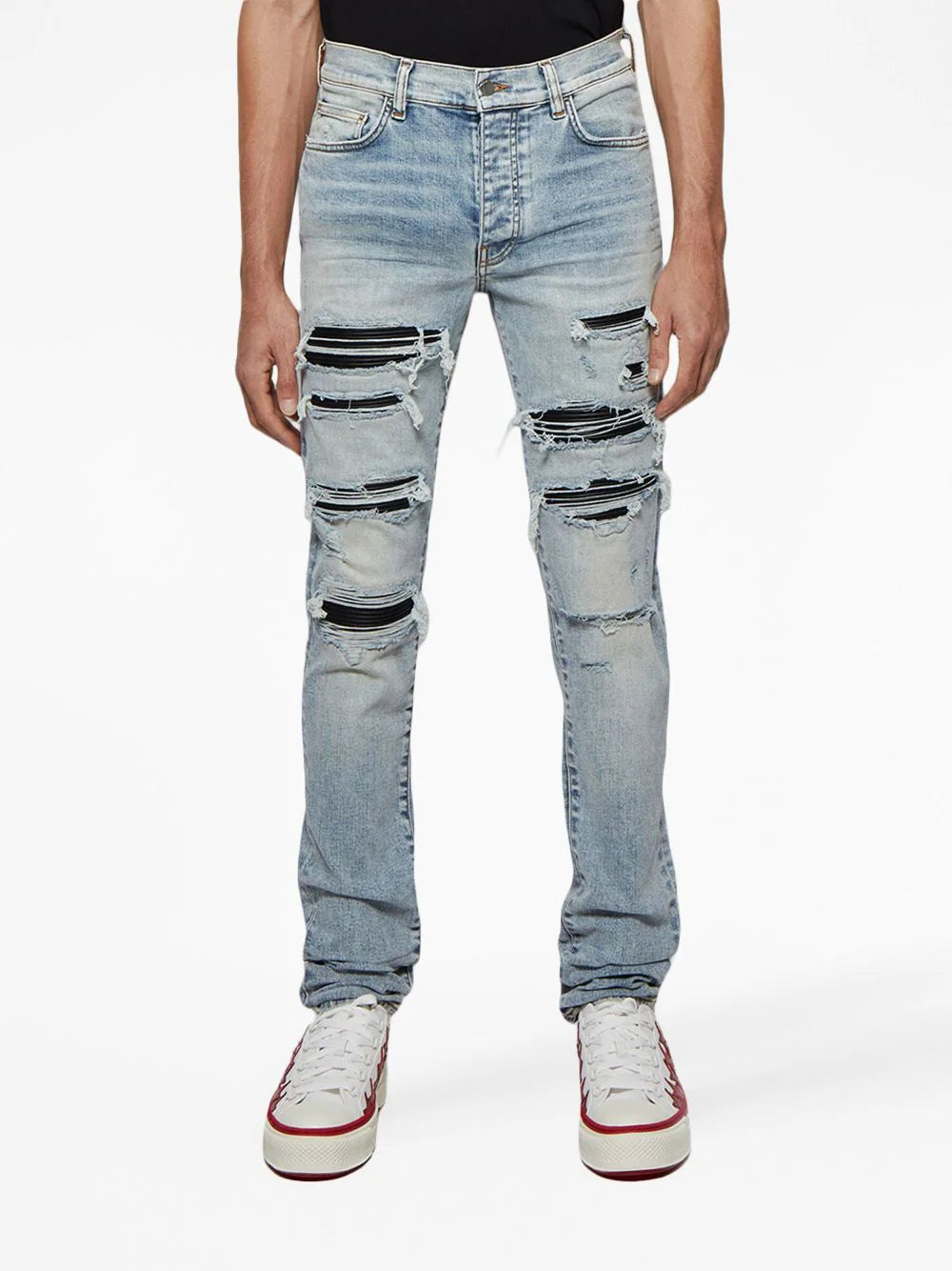 AMIRI  Thrasher ripped skinny jeans