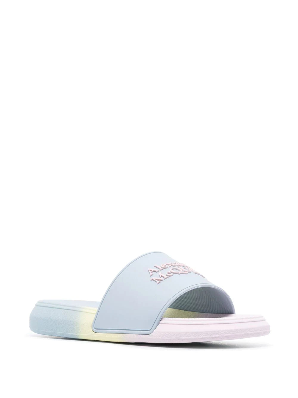 Alexander McQueen  logo-patch open-toe slides