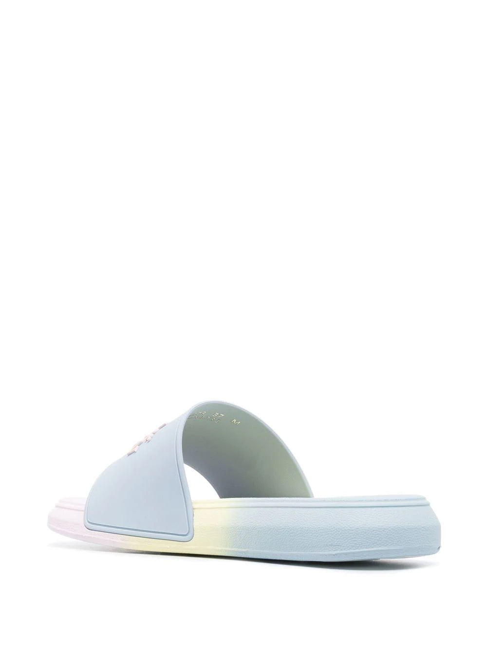 Alexander McQueen  logo-patch open-toe slides