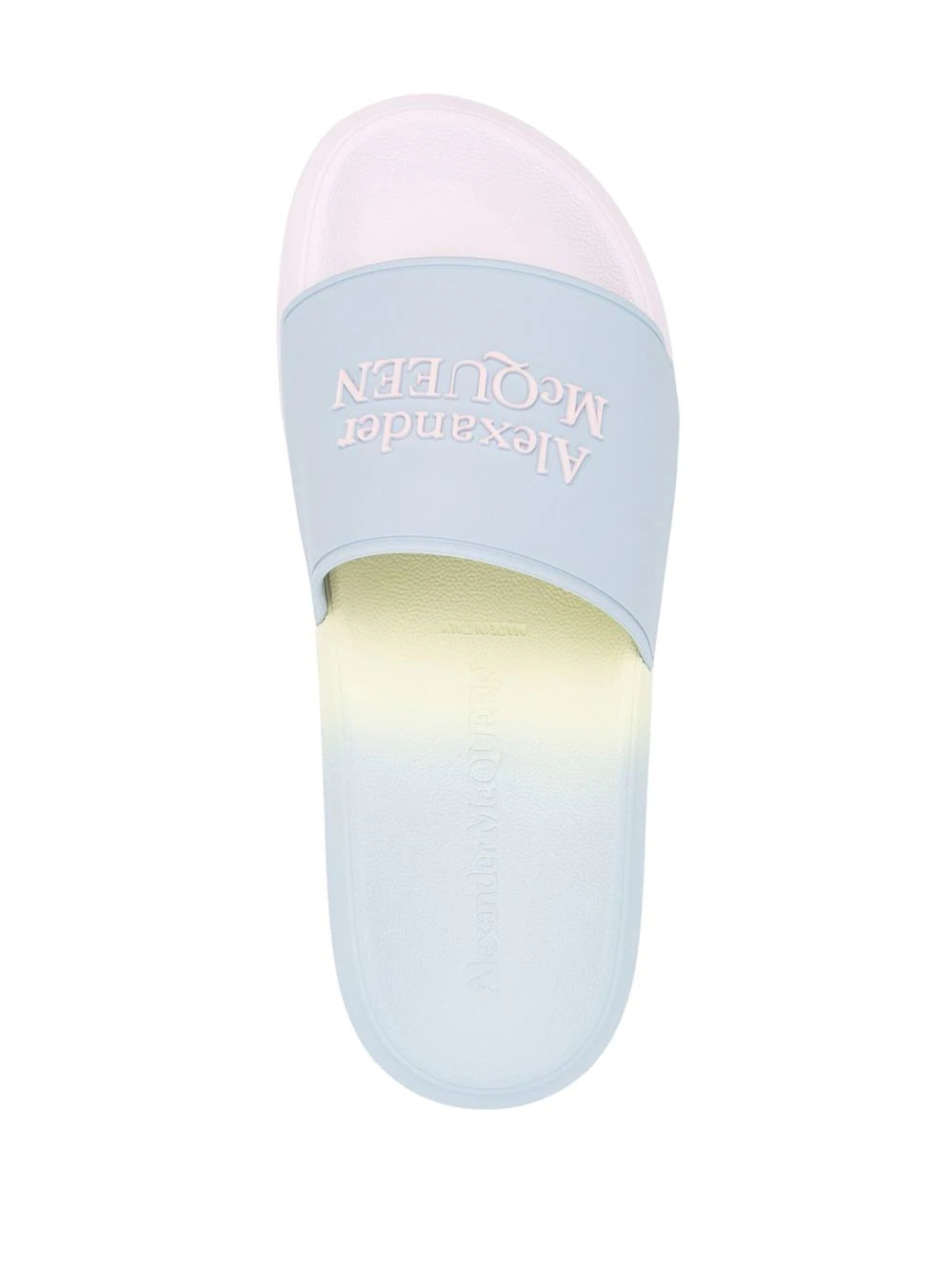 Alexander McQueen  logo-patch open-toe slides