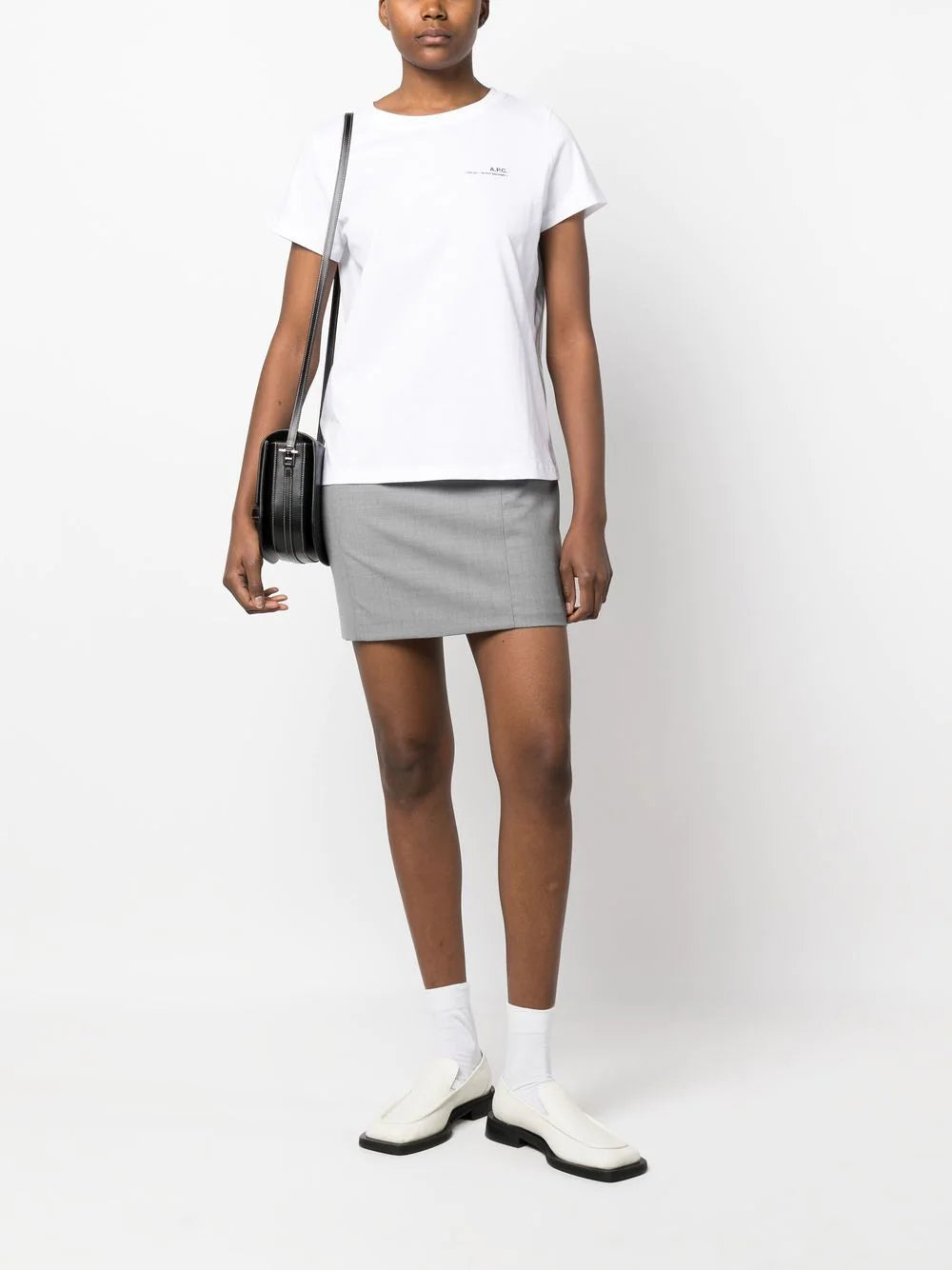 A.P.C. logo-print crew neck T-shirt