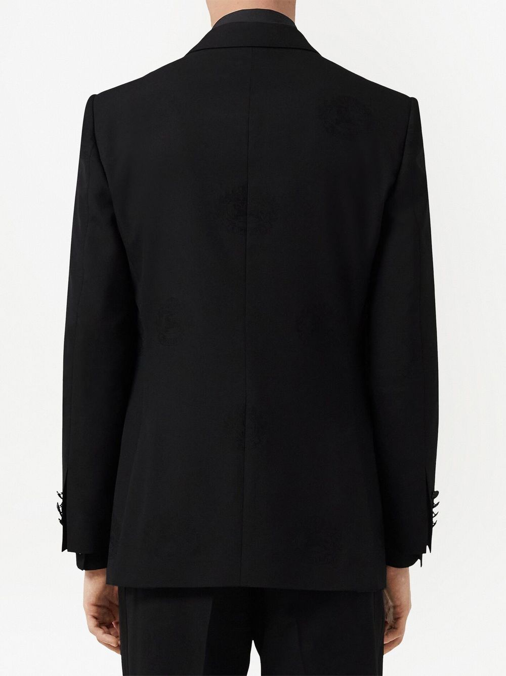 Burberry Oak Leaf Crest jacquard tuxedo jacket