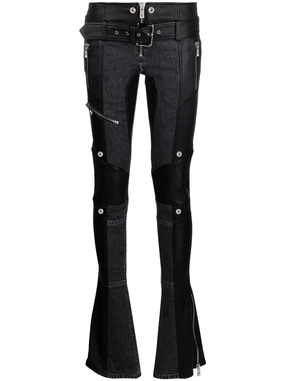 Versace  belted zip-cuff trousers