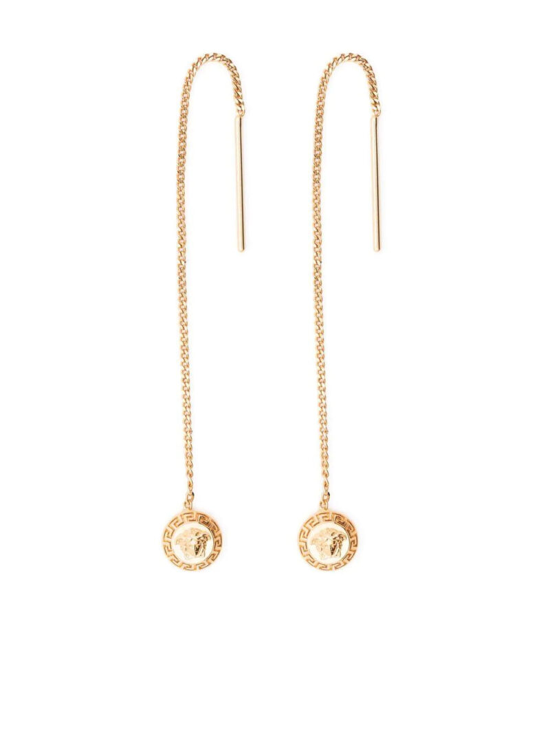Versace  Medusa chain-link drop earrings