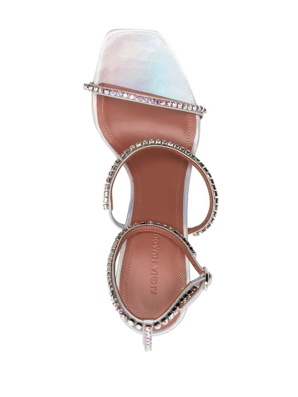 Amina Muaddi  Gilda 95mm crystal-embellished sandals
