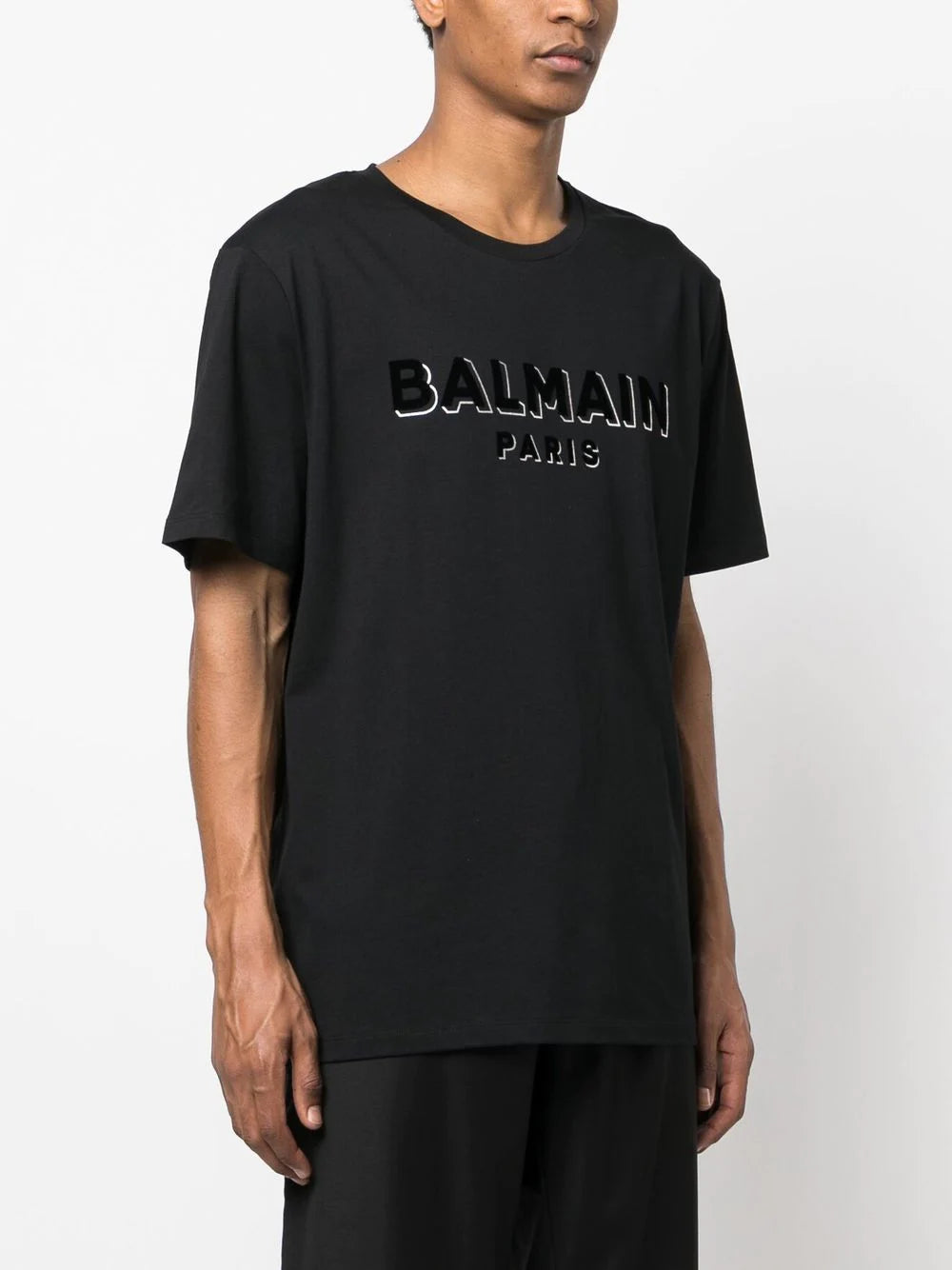Balmain  logo-patch T-shirt