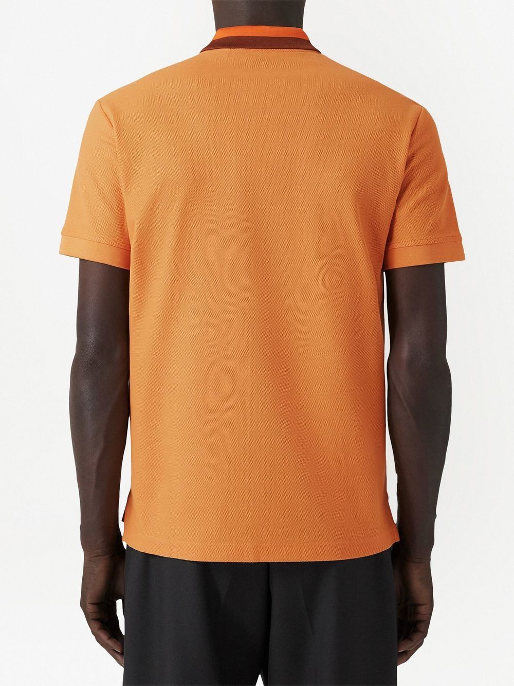 Burberry  contrast-collar piqué polo shirt