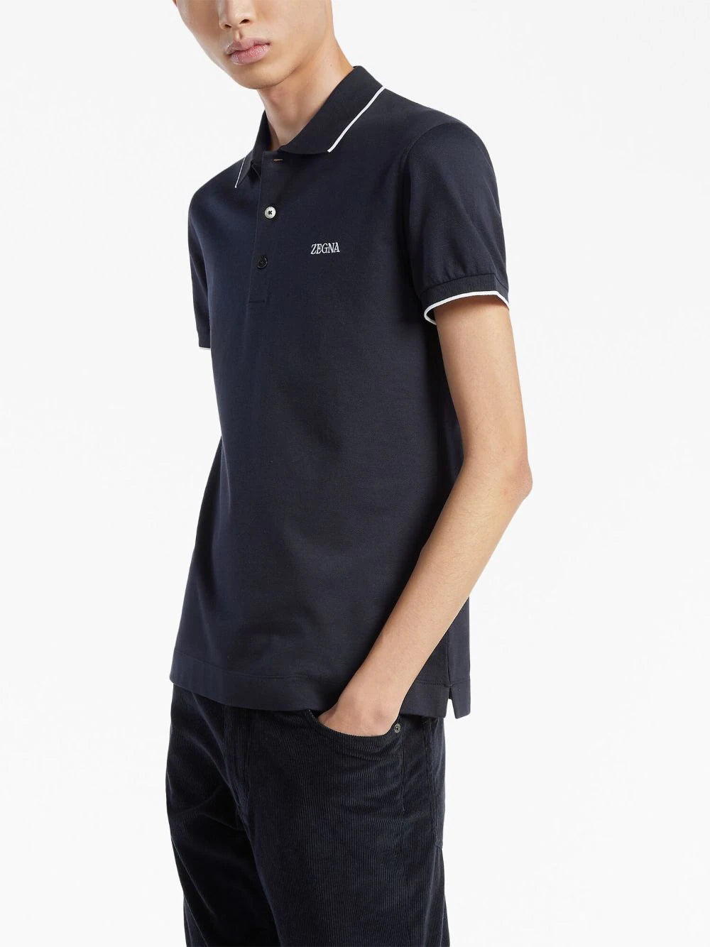Zegna  stretch-cotton polo shirt