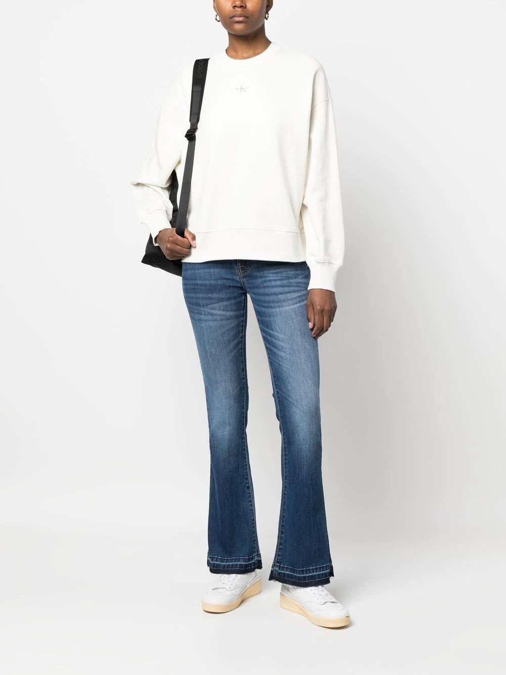 Calvin Klein  logo-print crew-neck sweatshirt
