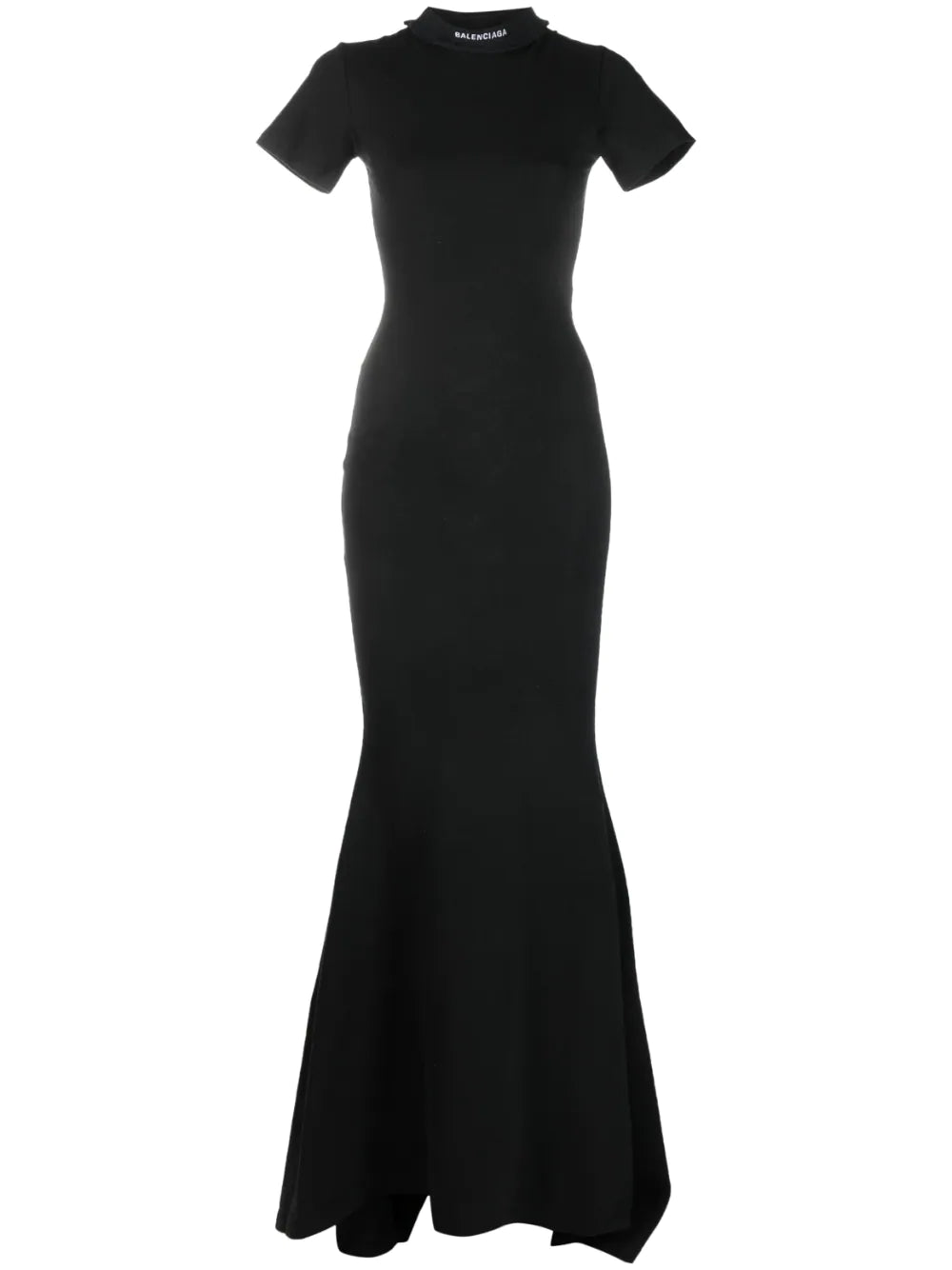Balenciaga  logo-embroidered gown