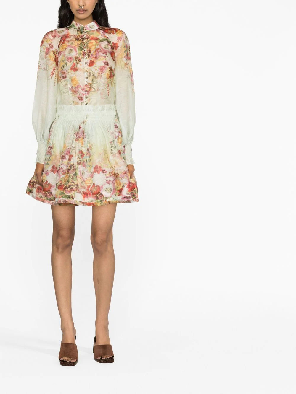 ZIMMERMANN  Wonderland floral-print blouse
