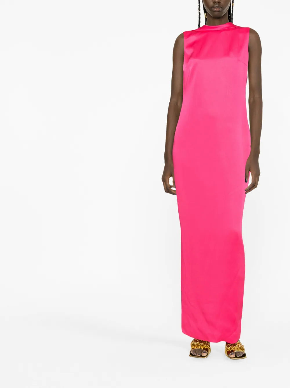 Versace cowl-back gown