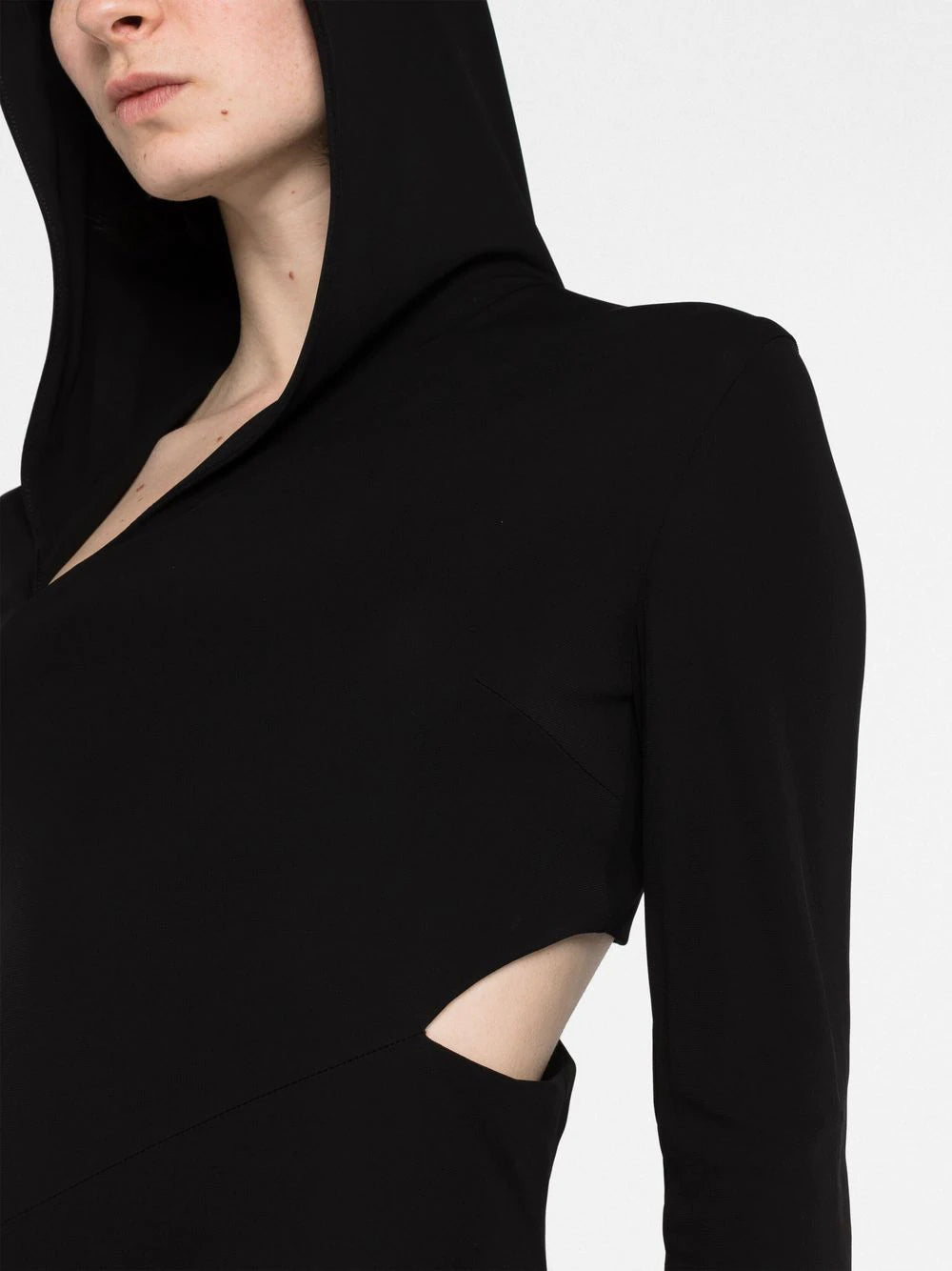 Versace  cut-out hooded maxi dress