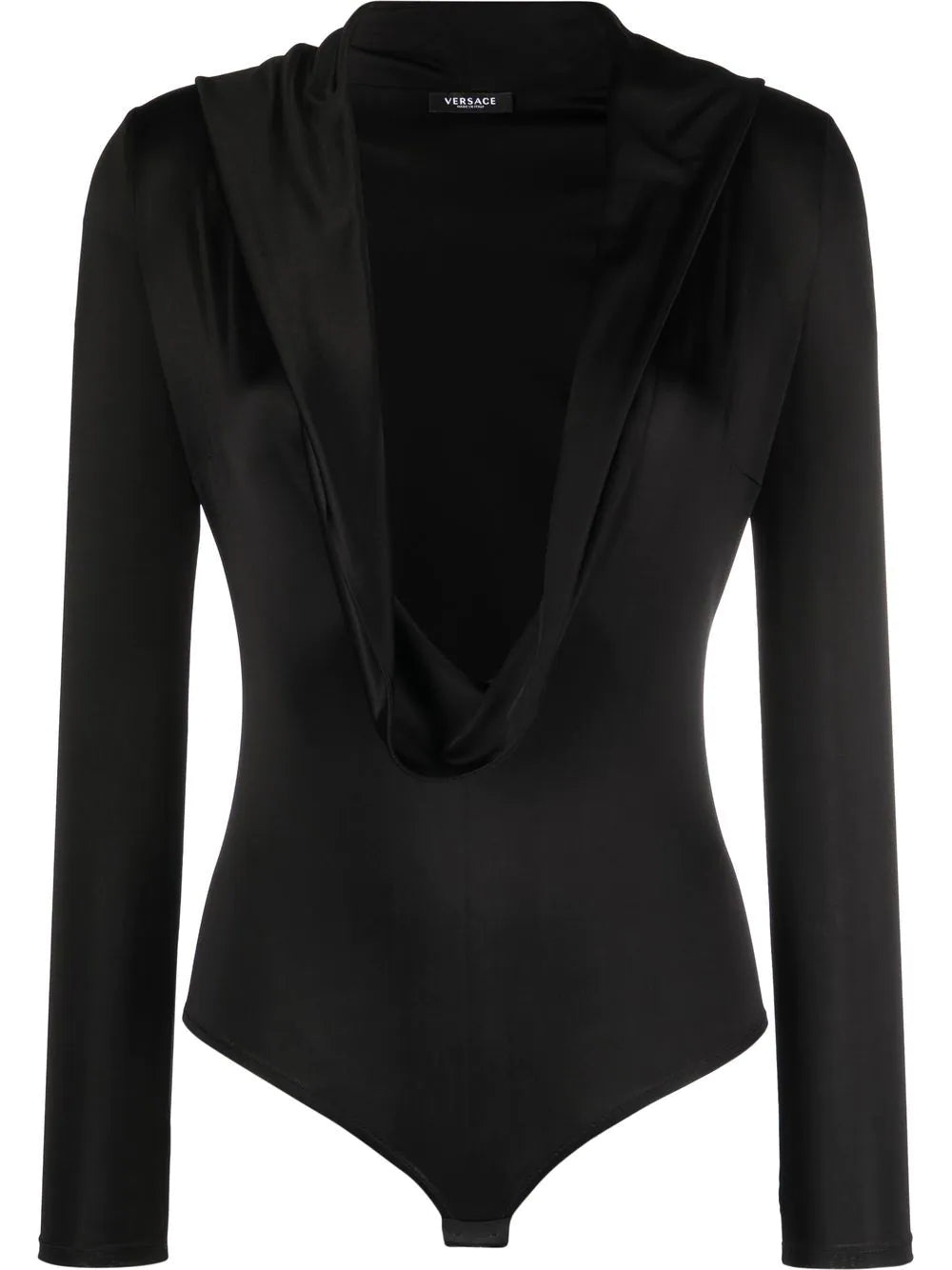 Versace  cowl-neck long-sleeved bodysuit