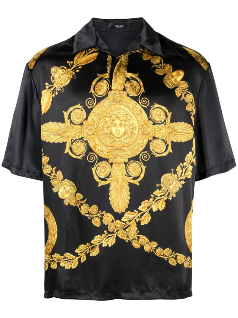 Versace  Maschera Baroque-print shirt