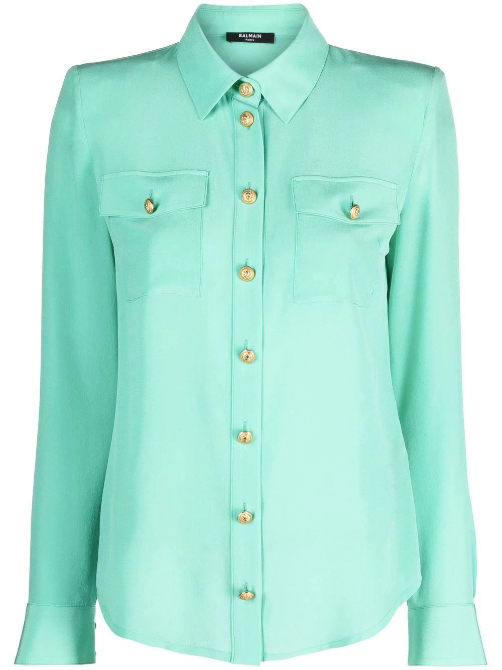 Balmain  silk long-sleeve shirt