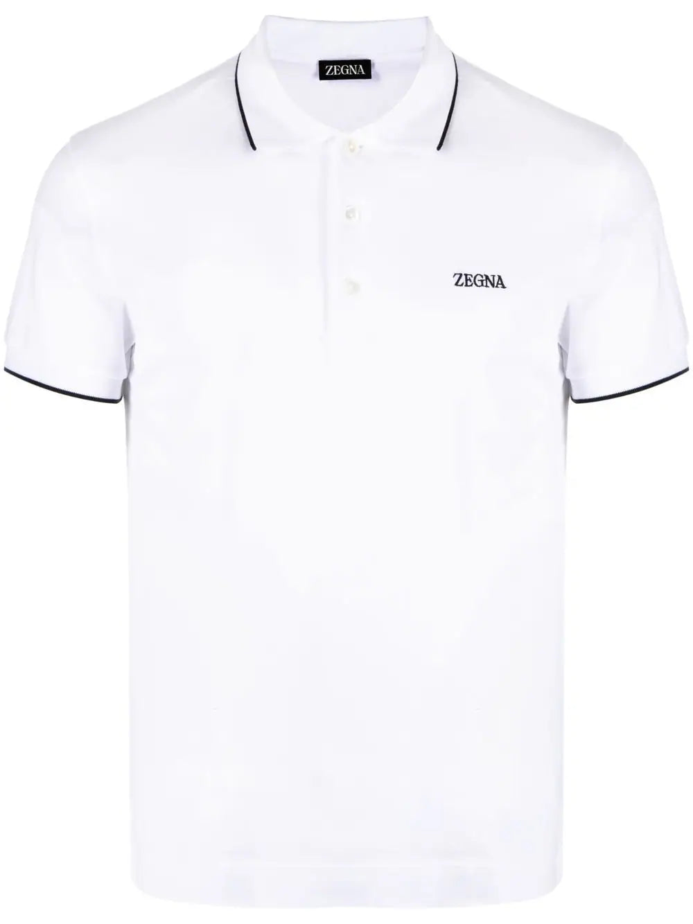 Zegna  embroidered-logo polo shirt