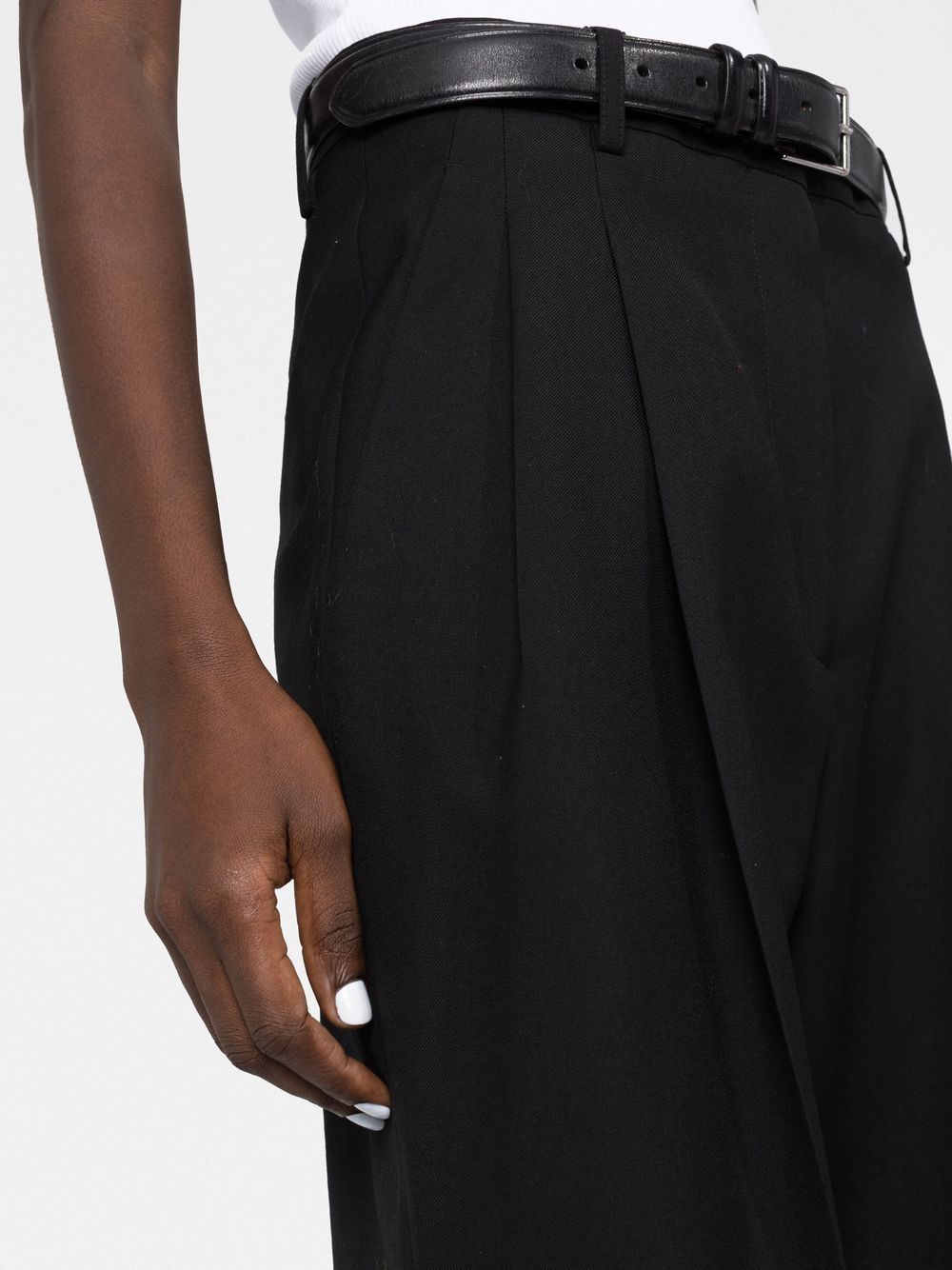 Burberry  pleated wide-leg wool trousers