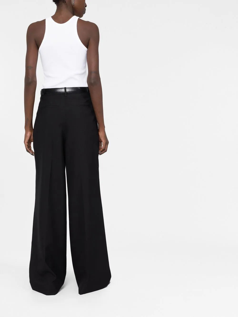 Burberry  pleated wide-leg wool trousers