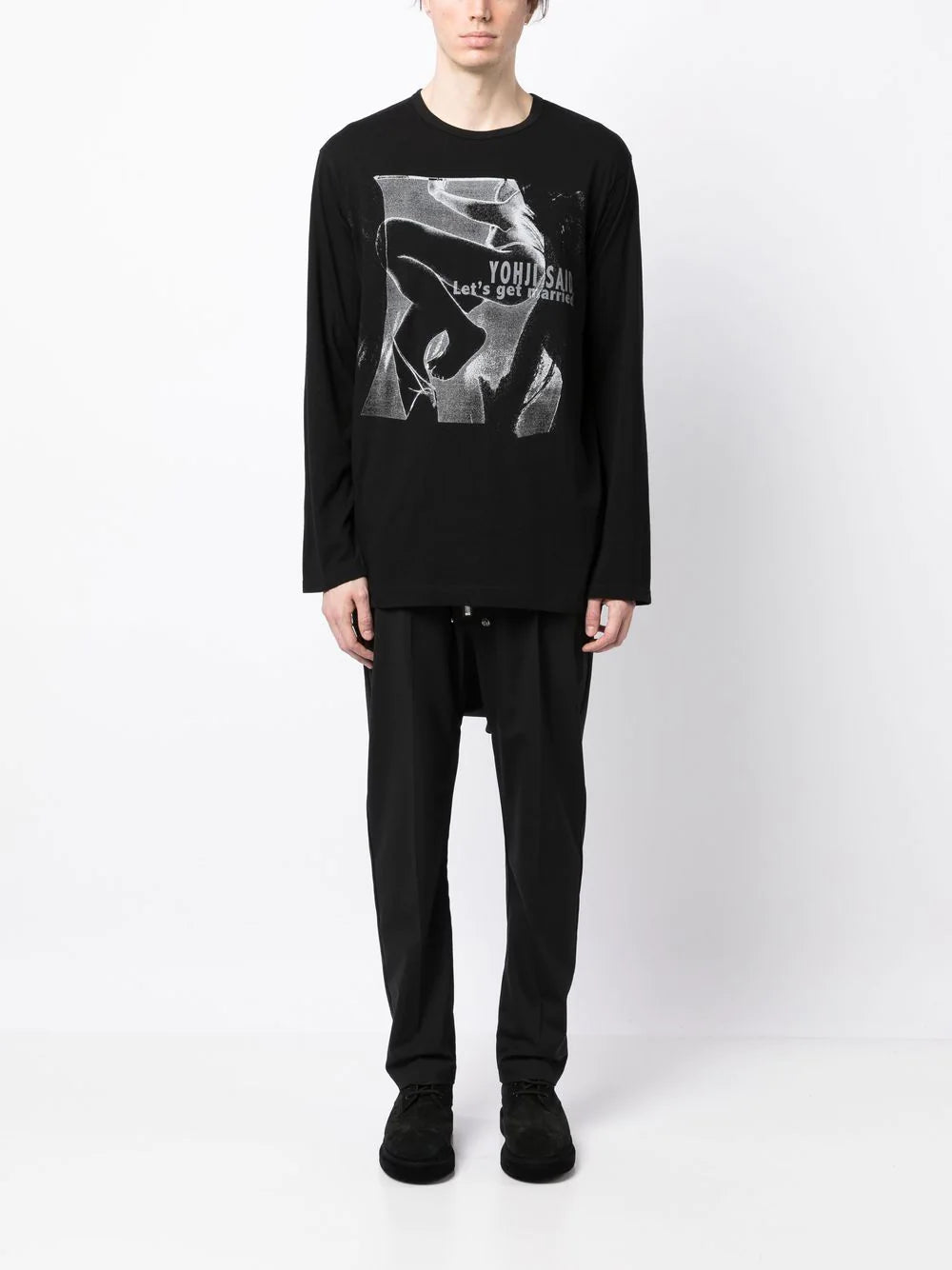 Yohji Yamamoto Pigment long-sleeve T-shirt