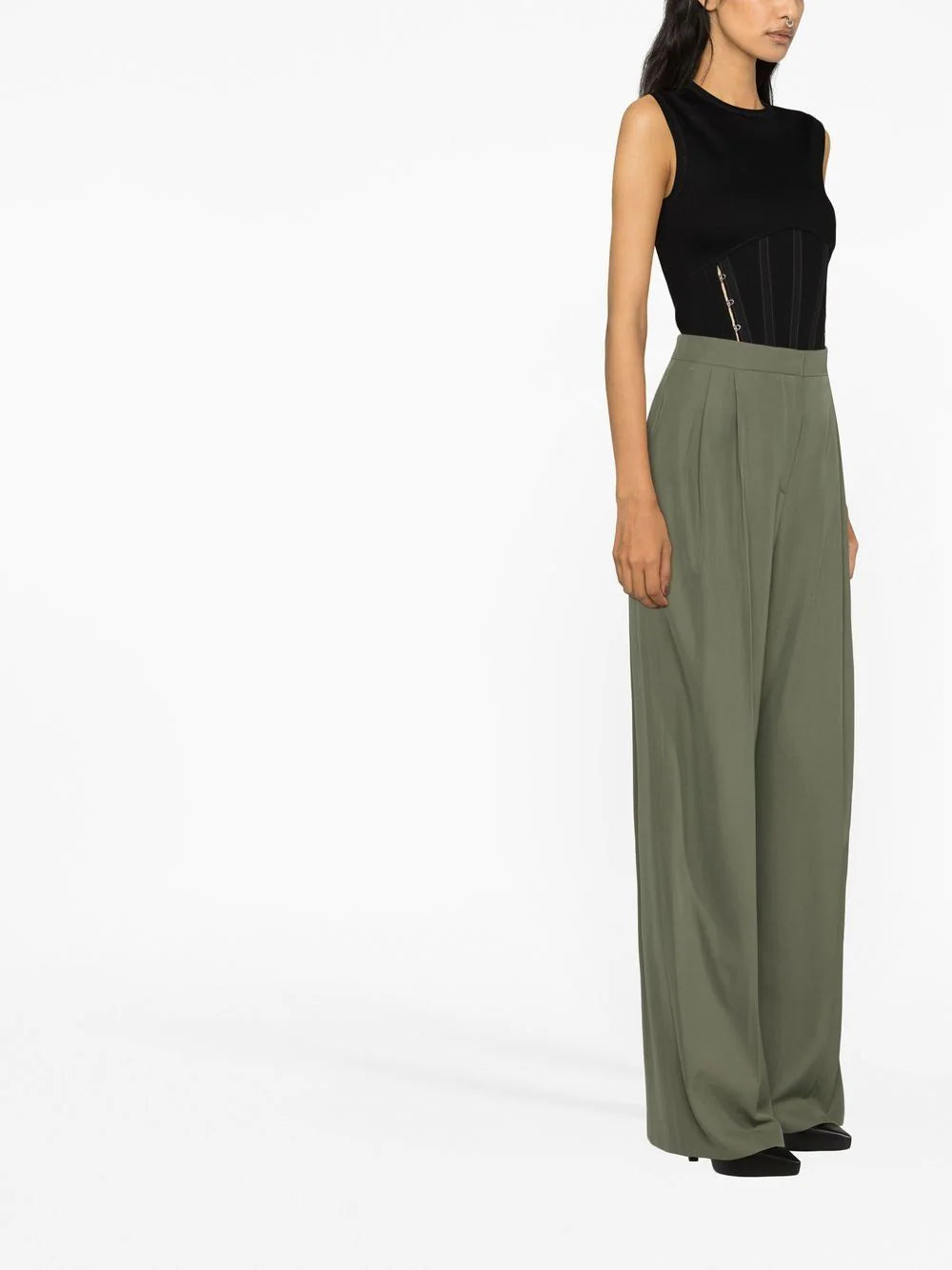 Alexander McQueen  high-waisted tailored trousers