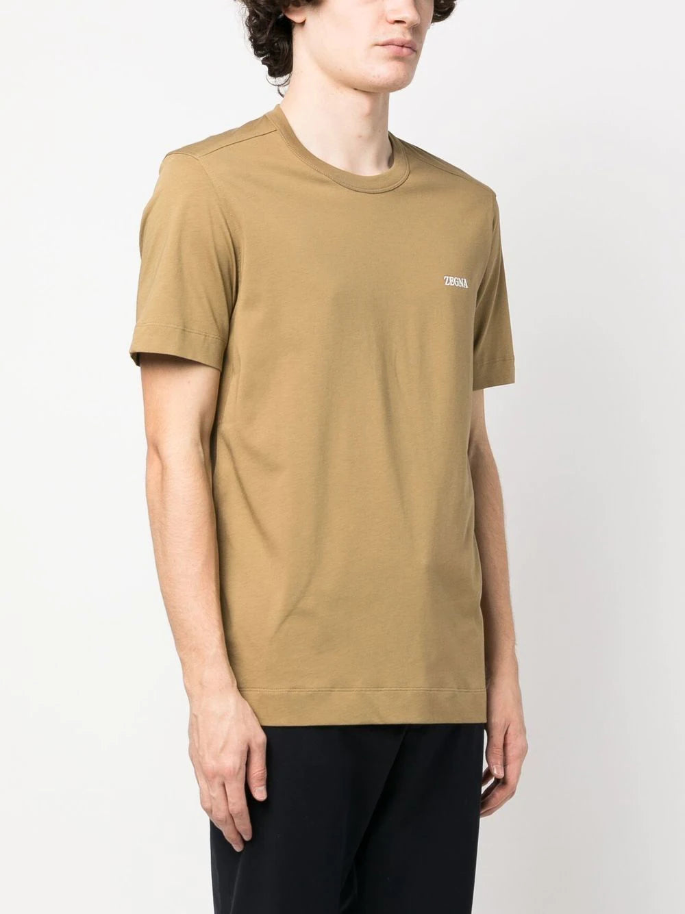 Zegna  logo-embroidered T-shirt