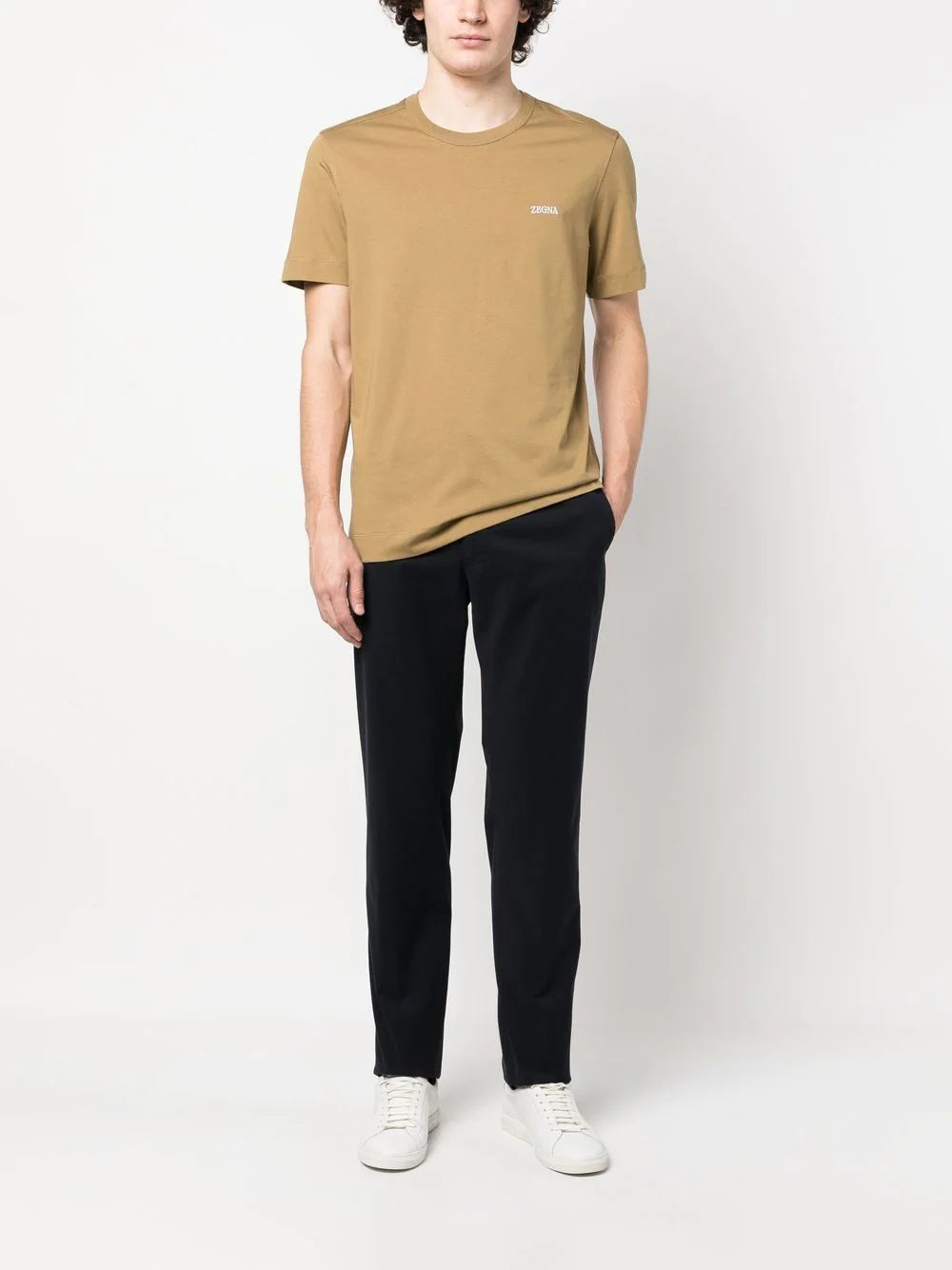 Zegna  logo-embroidered T-shirt