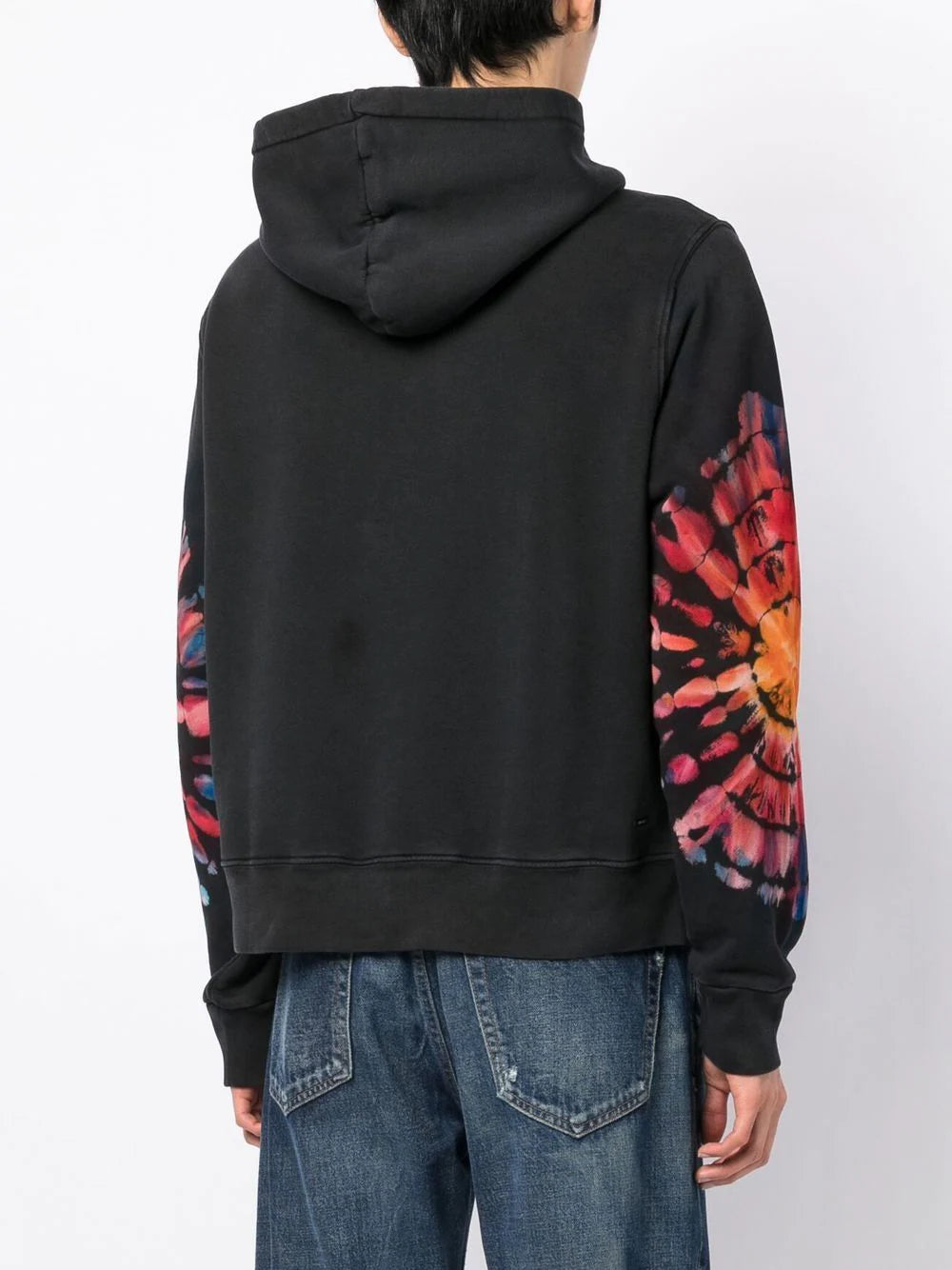 AMIRI tie-dye logo-embroidered hoodie