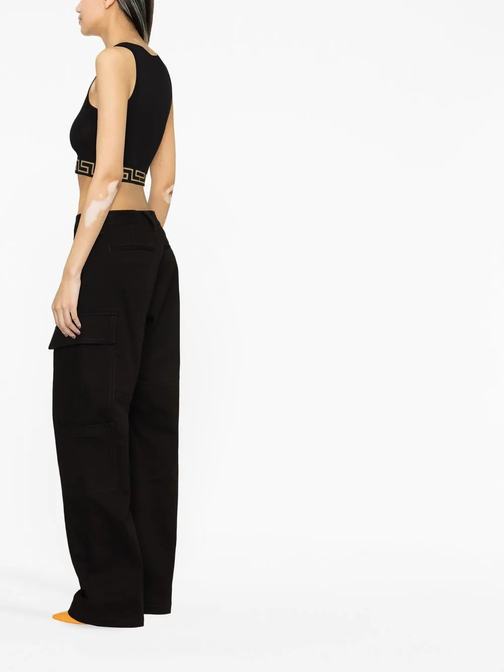 Versace  Greca Border crop top