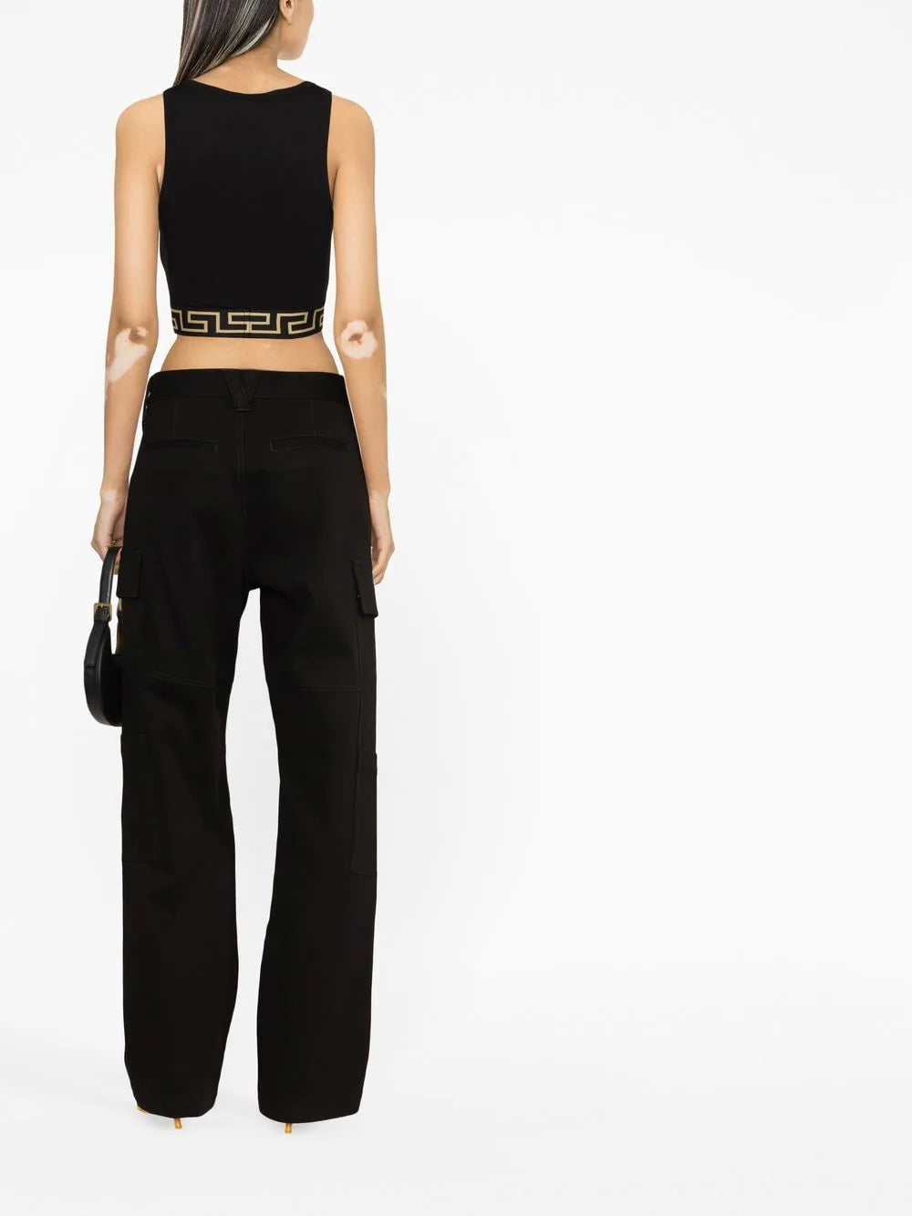 Versace  Greca Border crop top