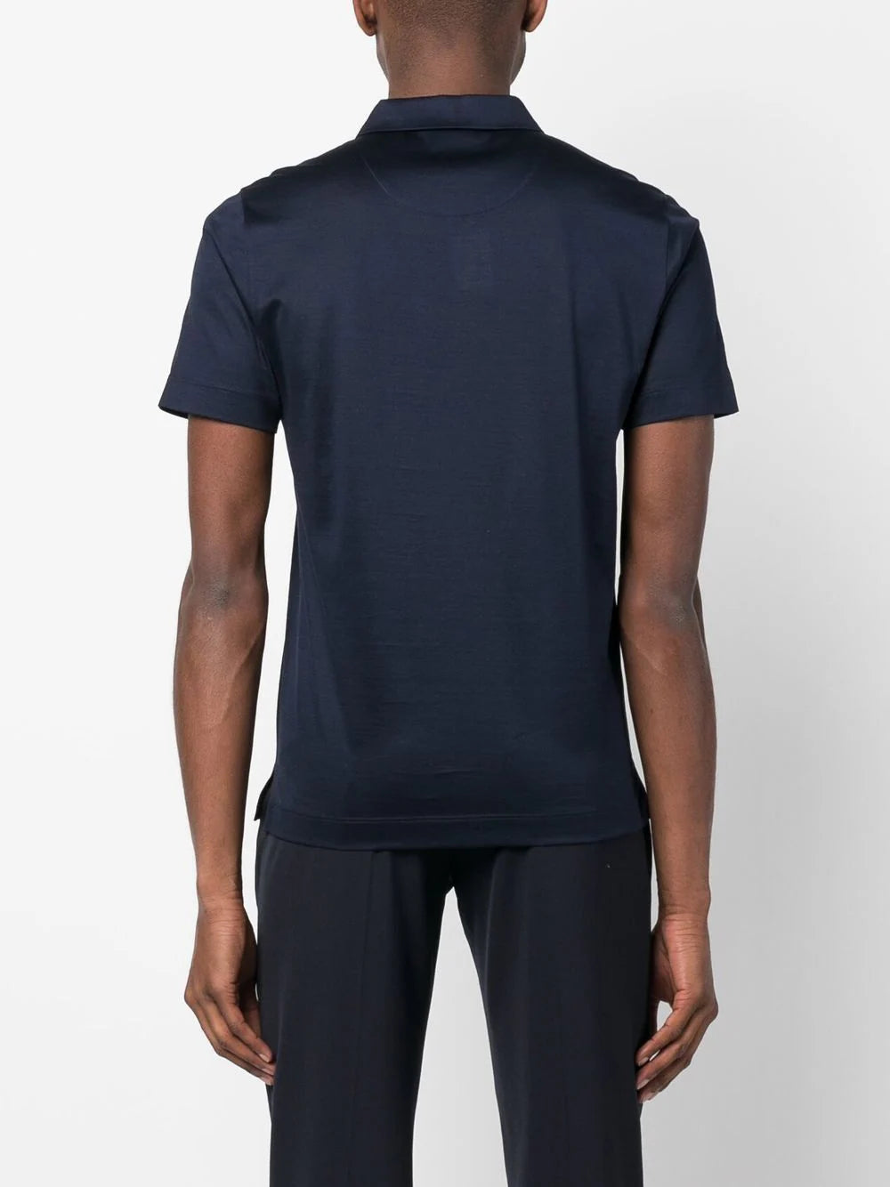 Canali  short-sleeved cotton polo shirt