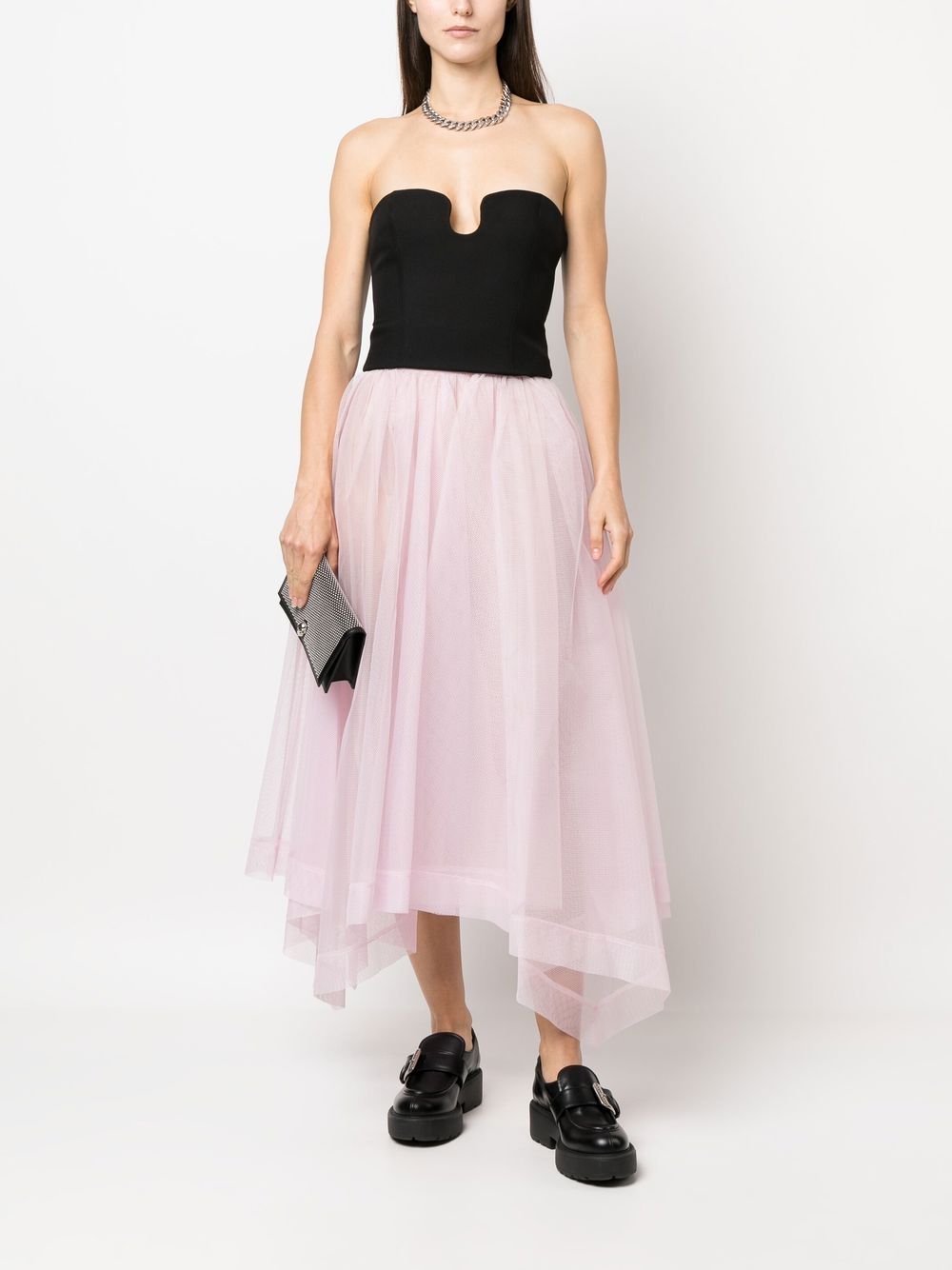 Alexander McQueen  asymmetric-design tiered-skirt