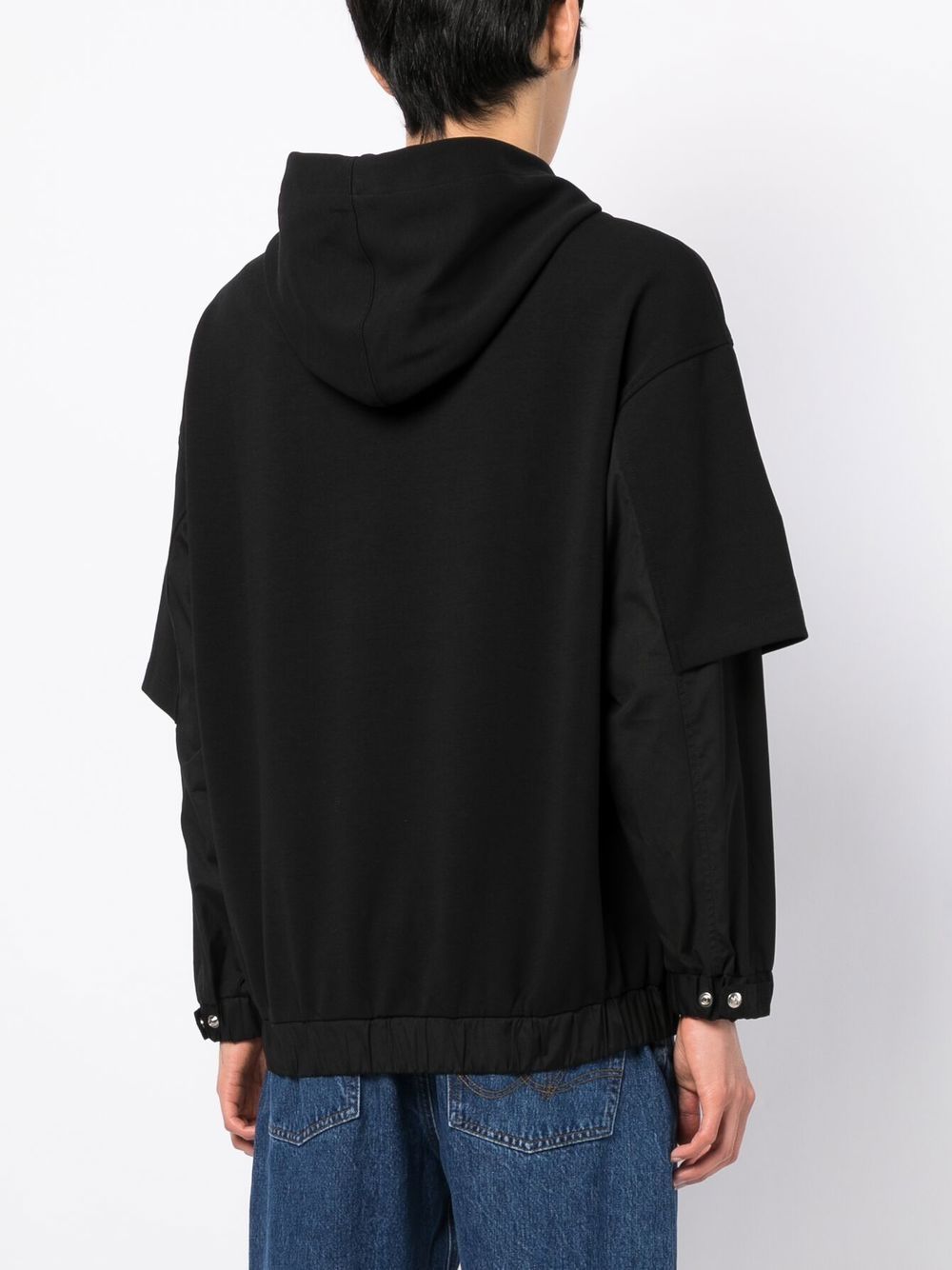 ZZERO BY SONGZIO  layered-effect logo-patch hoodie