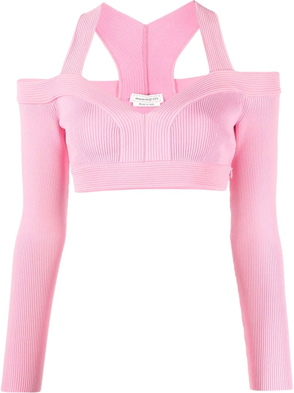 Alexander McQueen  cut-out cropped top
