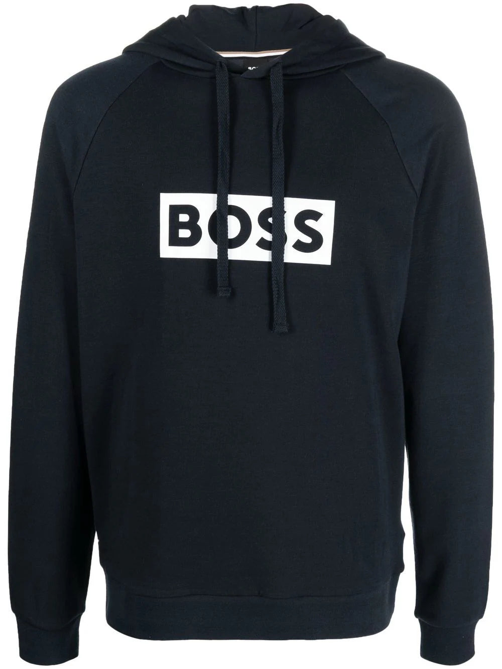 BOSS  logo-print drawstring hoodie