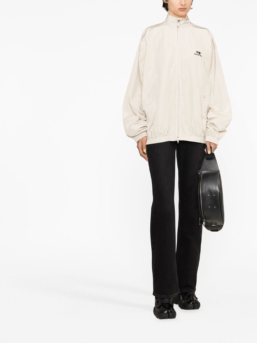 Balenciaga logo-embroidered zip-up jacket - Image 2