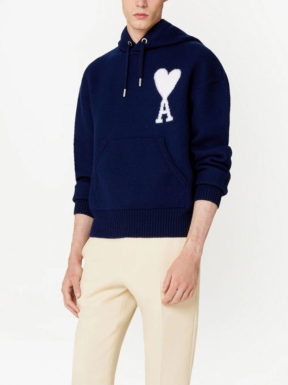 AMI Paris  Ami De Coeur knitted hoodie