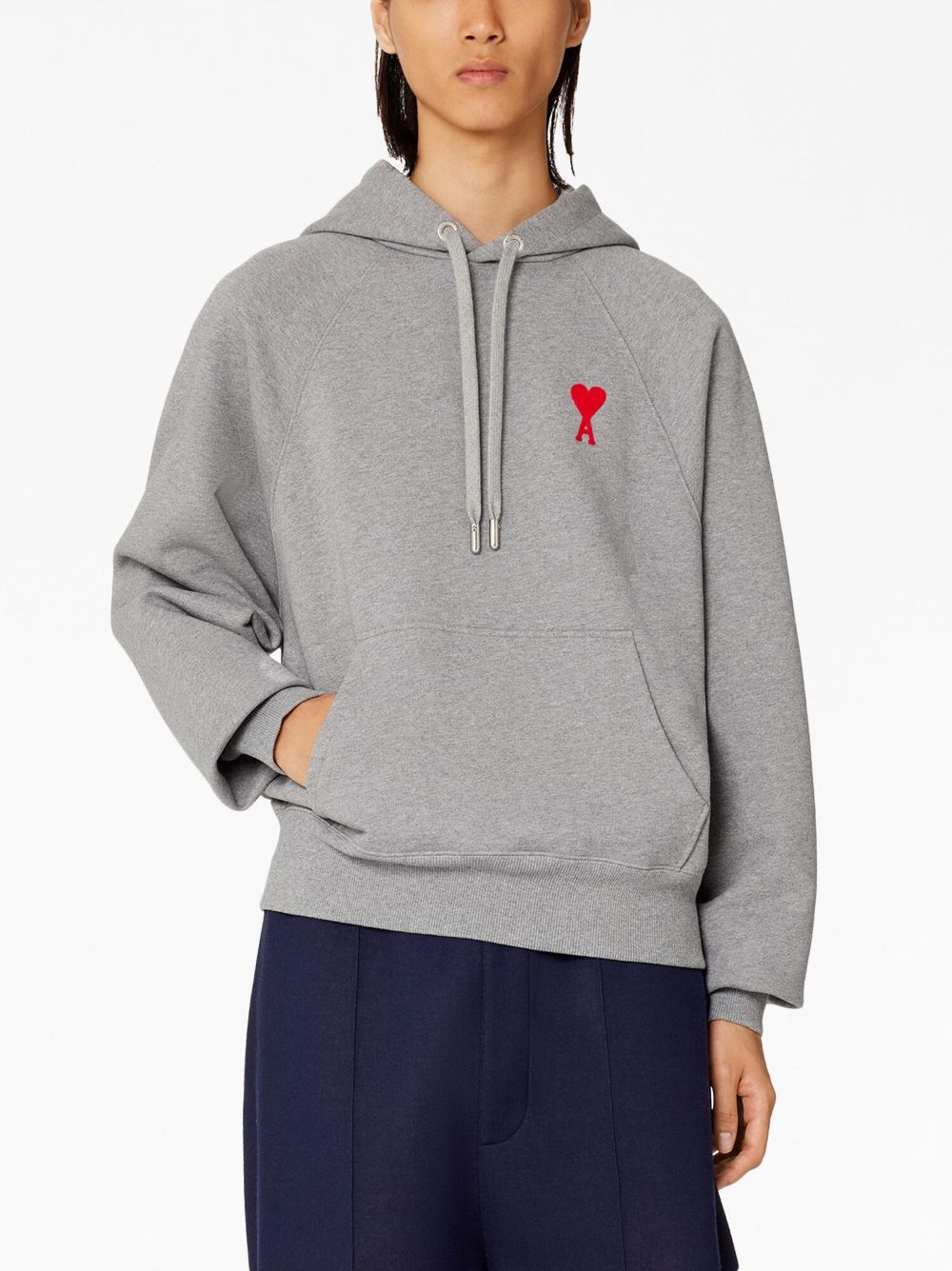 AMI Paris  Ami de Coeur embroidered hoodie