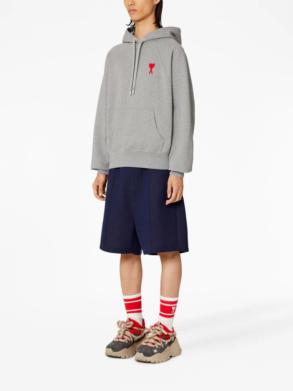 AMI Paris  Ami de Coeur embroidered hoodie