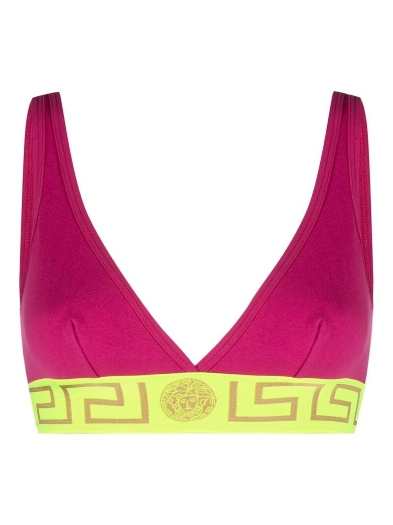 Versace  Greca-print bra