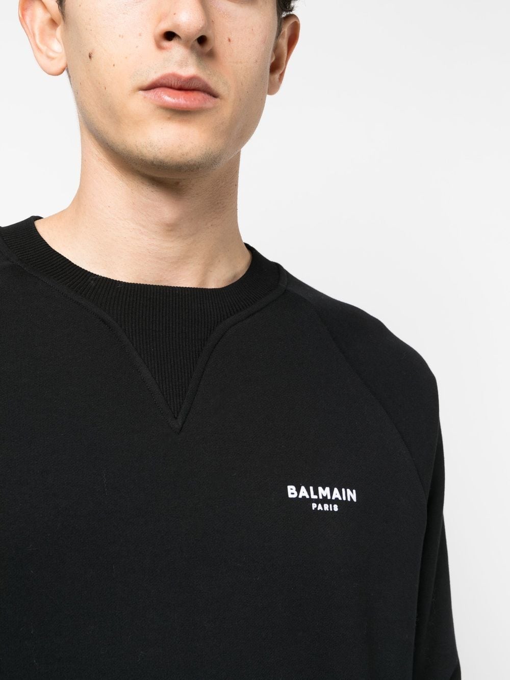Balmain logo-print sweatshirt